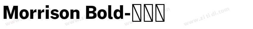Morrison Bold字体转换 Morrison Bold字体转换